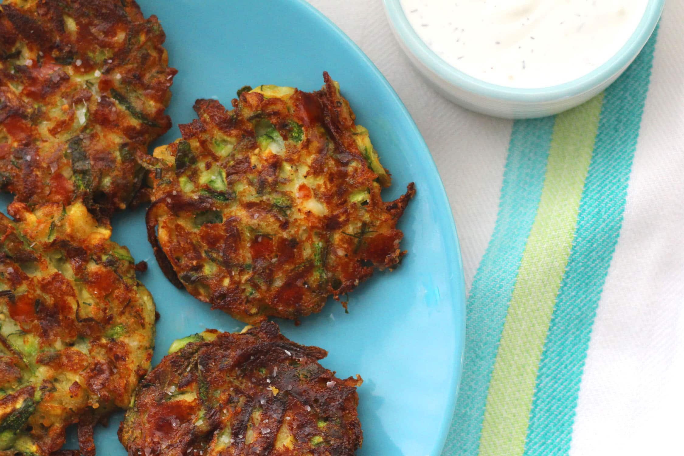 Zucchini Feta Fritters